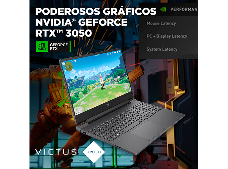 HP Victus 15-FA0025LA Intel Core i5-12450H 16GB RAM 512GB SSD RTX 3050 15,6" FHD 144Hz NUEVO OPEN BOX