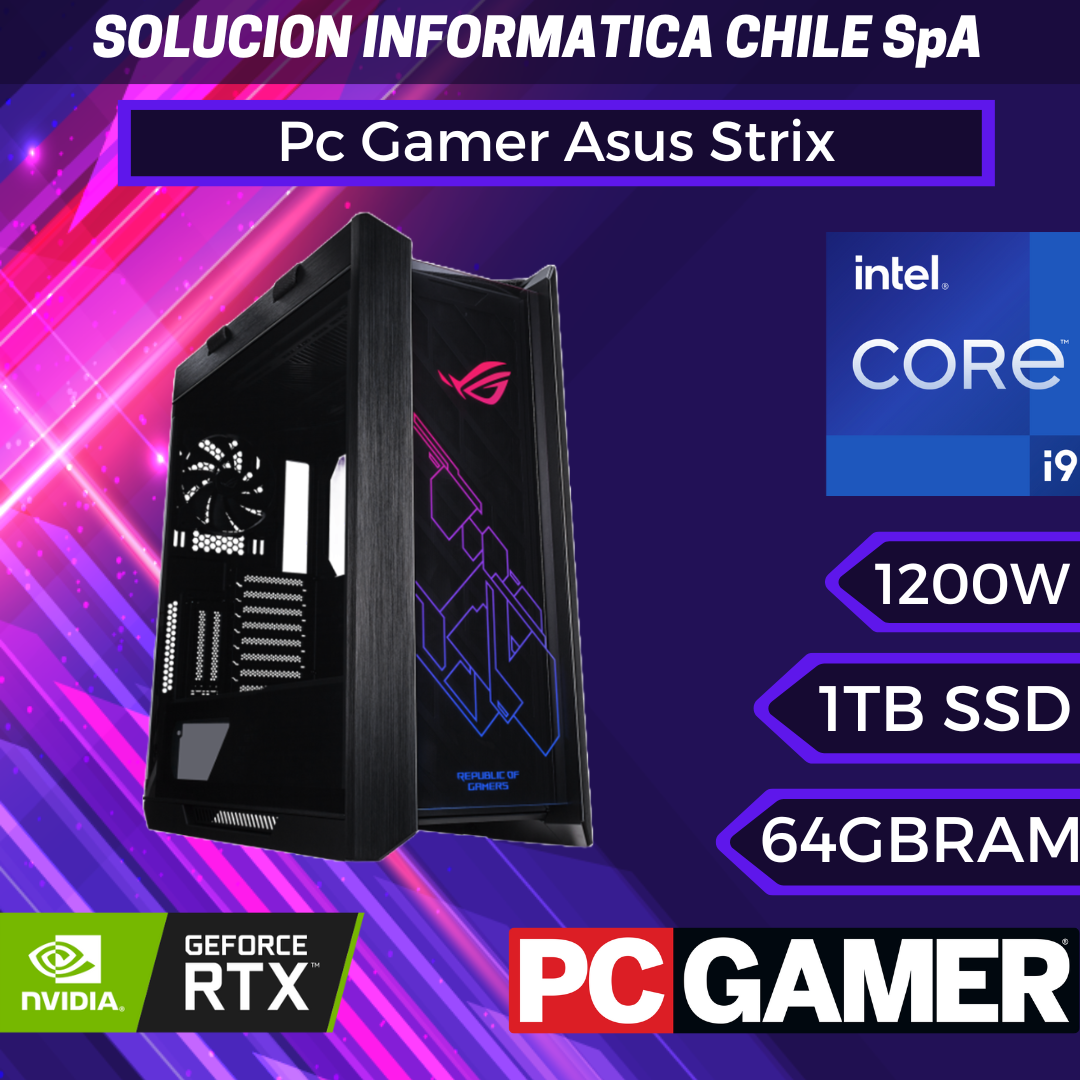 Pc Gamer Asus Strix: Intel Core i9 14900KF, 64GB DDR5 5600mhz, 1TB (NVMe, Gen4),RTX 4090 24GB