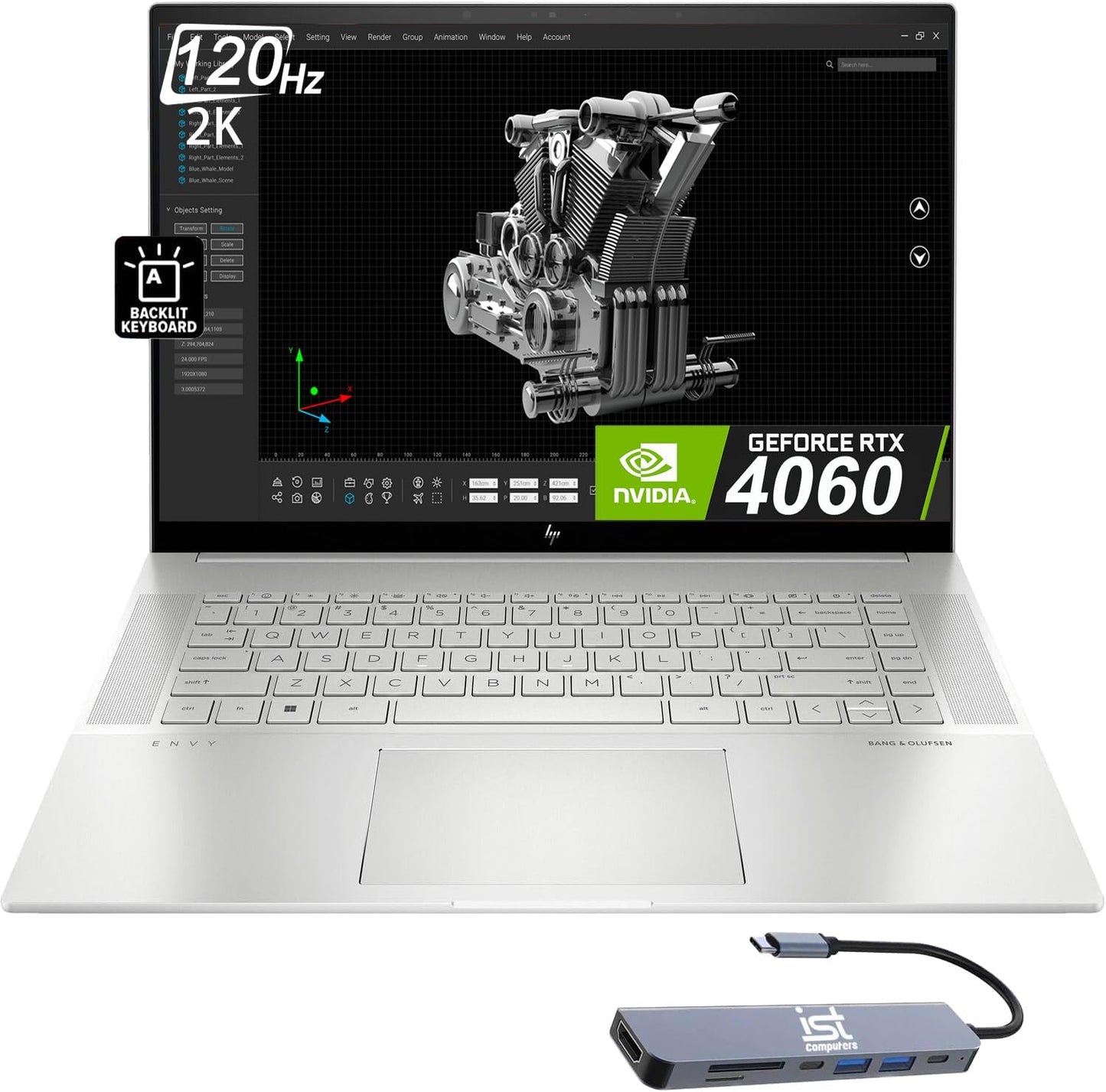 HP Envy 16 16.0" 120Hz 2K pantalla táctil i7-13700H, 16GB DDR5 RAM, 1TB SSD, GeForce RTX 4060 8GB