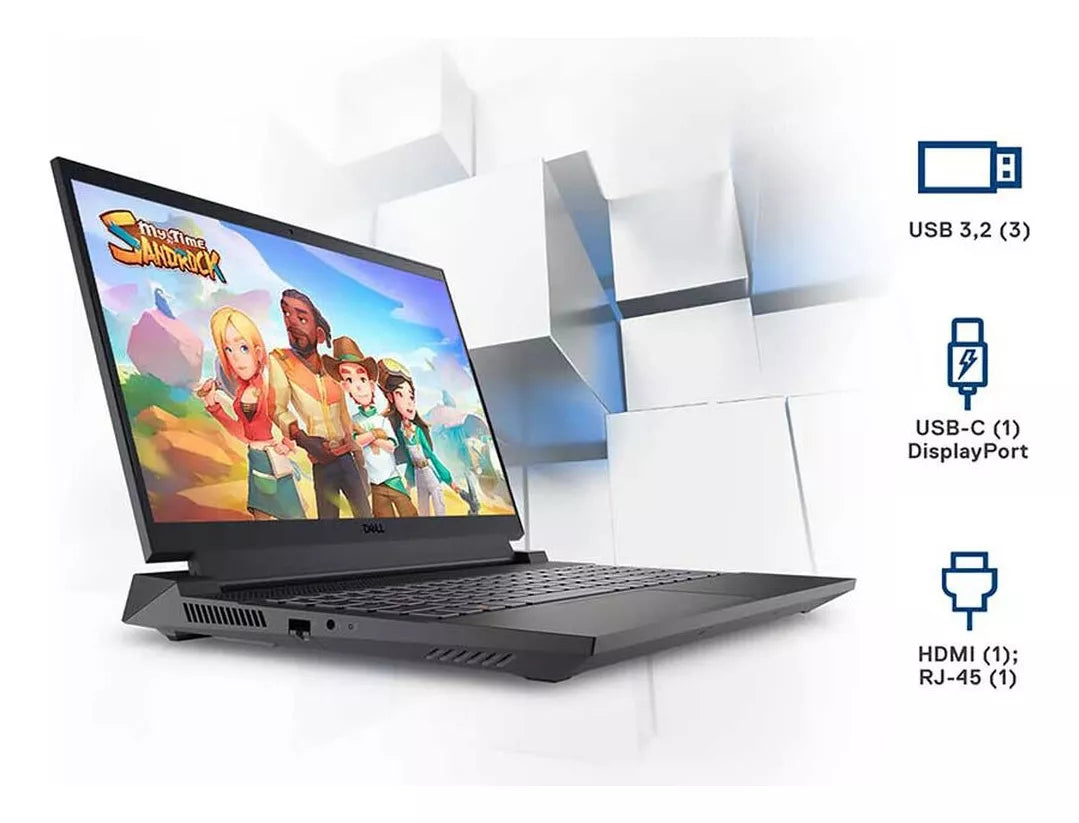 Dell Laptop para juegos G15 5535 - Pantalla FHD de 15.6 pulgadas (1920x1080) 165Hz 3ms, procesador AMD Ryzen 7-7840HS, 16 GB DDR5 RAM, 512 GB SSD, NVIDIA GeForce RTX 4060, Windows 11 Home, color gris