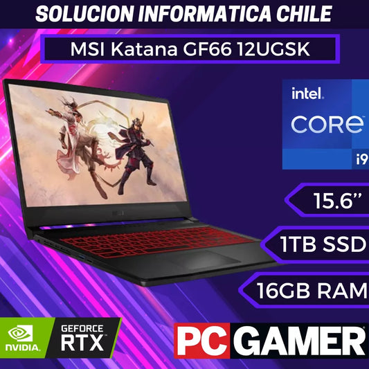 MSI Katana GF66 12UGSK, Core i9-12900H, 8GB RTX3070Ti, 16GB RAM, 1TB SSD, 15.6″ FHD 144Hz