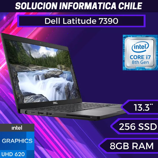 Dell Latitude 7390 / I7-8650u Vpro / RAM 8 GB / 256 GB SSD (táctil)