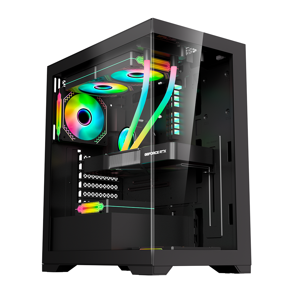 Pc Gamer Draco: Intel Core i5 12400F, SSD M.2 1TB, RAM 16GB, RTX 4060, Wifi