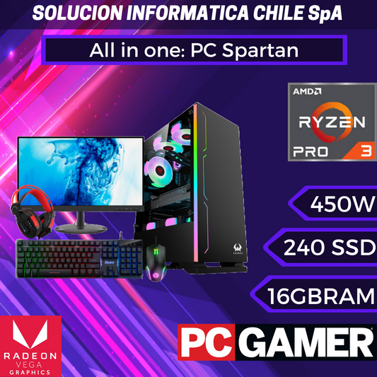 Pc Armada All in one: PC Spartan, Monitor Lenovo y periféricos Ultra