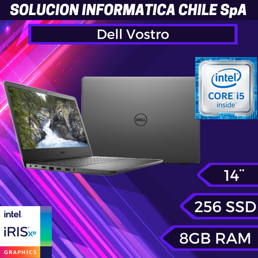 Dell Vostro i5-1135G7, Ram 8GB, SSD 256GB, LED 14" HD, W11 Home