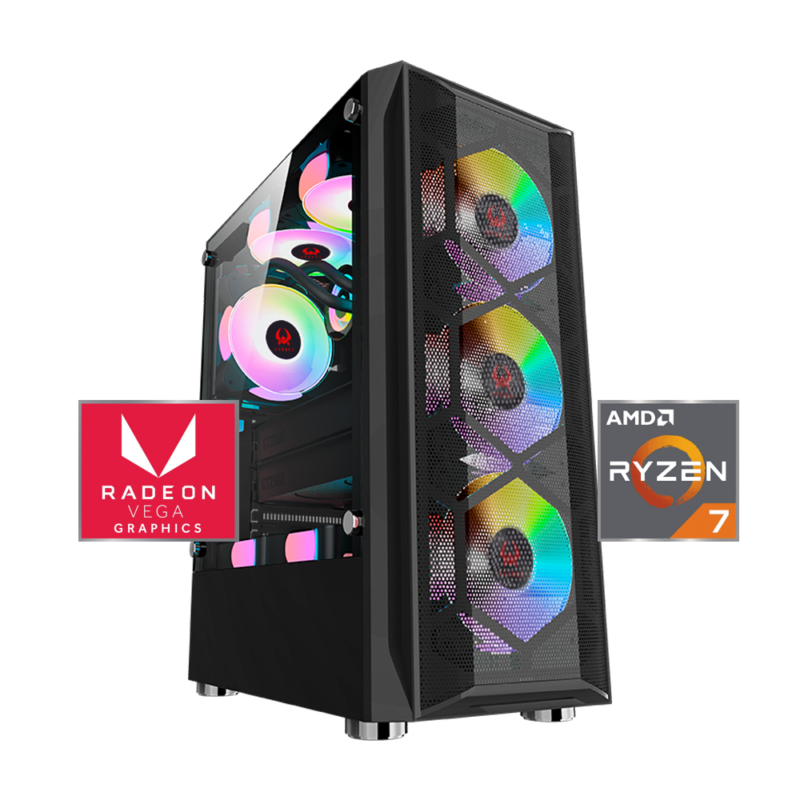 PC Gamer Dreamfyre 7: Ryzen 7 5700G, SSD M.2, RAM 16GB (3200MHz, D-Channel) – WiFi USB